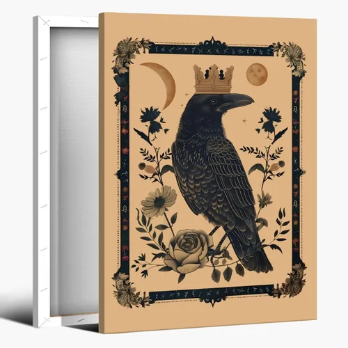 Miniatura 21 de Póster vintage de rana botánica retro, arte de pared de animales para amantes de las plantas, impresión humorística victoriana de rana caballero