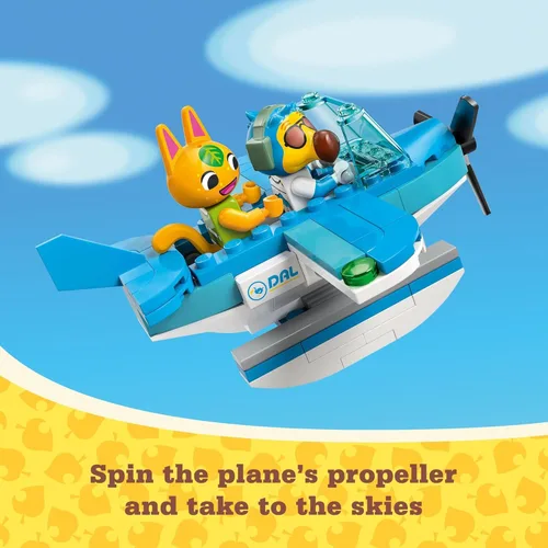 Miniatura 4 de LEGO Animal Crossing Fly with Dodo Airlines Airport Playset, juguete de avión para niños y minifigura piloto inspirada en la serie de videojuegos