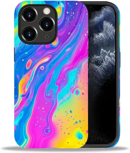 Miniatura 60 de DAIZAG Funda compatible con iPhone 11, hermoso color arena, patrón completo, carcasa rígida híbrida de plástico TPU + funda de protección