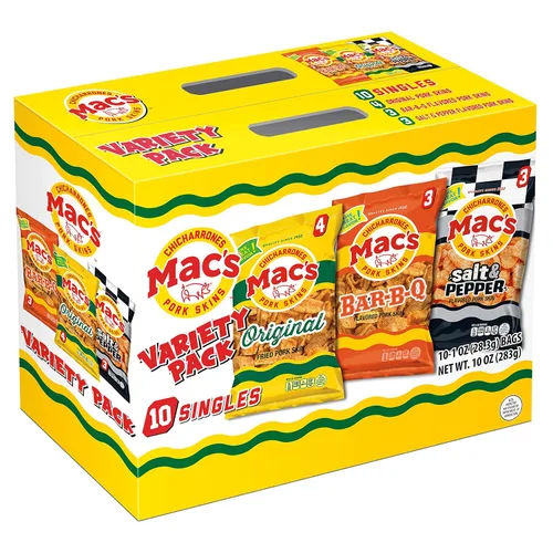 Miniatura 4 de Mac's Pieles de cerdo al rojo vivo, 5 onzas (paquete de 8)