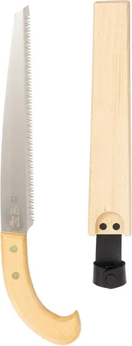 KAKURI Sierra de mano japonesa para ramas, sierra de podar de madera de mano de 9.5 pulgadas (9.449 in) con funda, fabricada en Japón (41994)