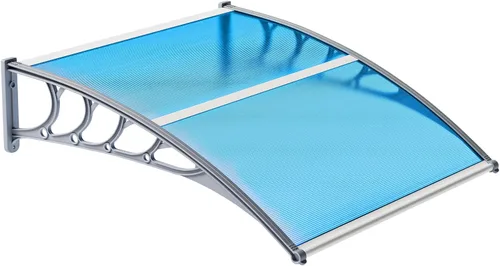 Miniatura 20 de VINGLI Toldo para Ventana Toldo para Puerta Exterior, 30" x 40" Toldos para Puertas Cubierta de Policarbonato Toldo para Puerta de Patio Protección