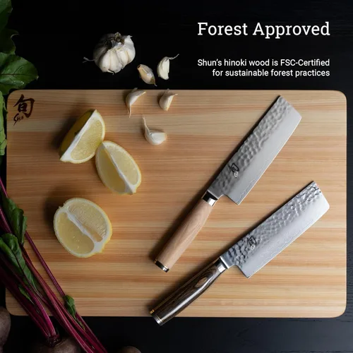 Miniatura 6 de Shun Cutlery - Tabla de cortar grande Hinoki, 17.75" x 11.75" pulgadas, tabla de cortar japonesa de madera grande para cocina, madera medianamente