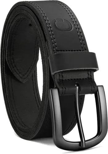 Miniatura 14 de CHAOREN Cinturón de cuero de grano completo para hombre, cinturones de trabajo para hombres, resistentes, uso diario para pantalones de mezclilla