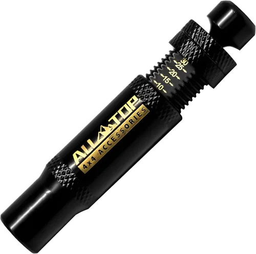 Miniatura 6 de ALL-TOP Kit de Válvula Deflactora de Neumáticos con Parada Automática Ajustable (10-30 PSI) 4 Piezas Herramienta Atornillable para Desinflar