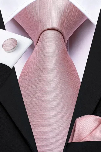 Miniatura 276 de Hi-Tie Corbata clásica de cachemira para hombre con pañuelo y gemelos a cuadros