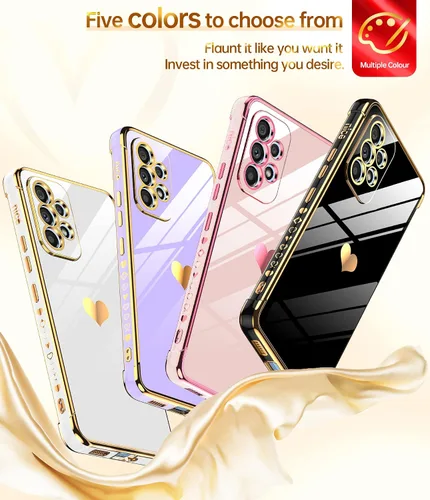 Miniatura 4 de LeYi Funda compatible con Samsung Galaxy A53 5G: Funda Samsung A53 con protector de pantalla [2 piezas] + protección completa de la cámara, chapado