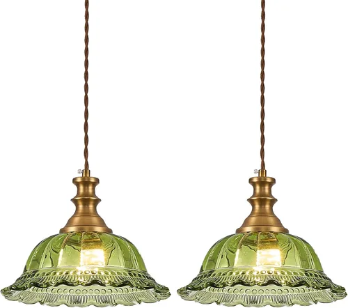 Miniatura 25 de HDDFL Lámparas Colgantes de Vidrio Modernas Accesorios de Iluminación Colgante Lámpara Colgante Acabado Cepillado Accesorio de Luz Colgante
