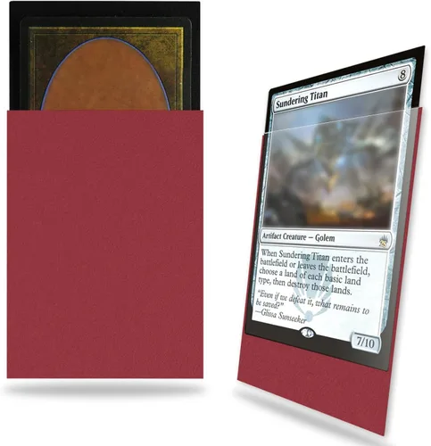 Miniatura 24 de Fabmaker - Juego de 200 fundas negras para tarjetas, fundas estándar resistentes MTG mate, acabado trasero mate, barajado perfecto, protege todas