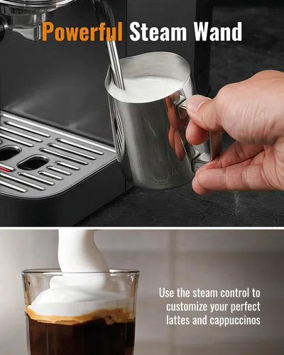Miniatura 3 de SHARDOR Espresso Machine 20 Bar, Professional Espresso Machine with Milk Frother and Touchscreen, Expresso Coffee Machines with Adjustable