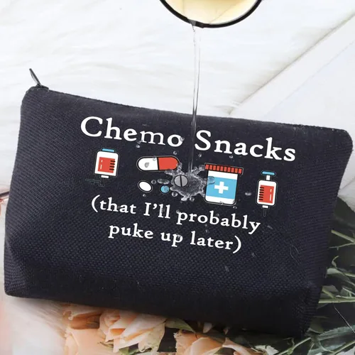 Miniatura 3 de G2TUP Divertidos bocadillos de quimioterapia bolsa de quimioterapia paquete de cuidado de quimioterapia para mujeres guerreras