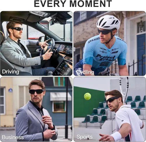 Miniatura 8 de OhO sunshine Bluetooth Audio Sunglasses, Lightweight Open Ear Sport Glasses, 12H Playtime,Water Resistant with Voice Control