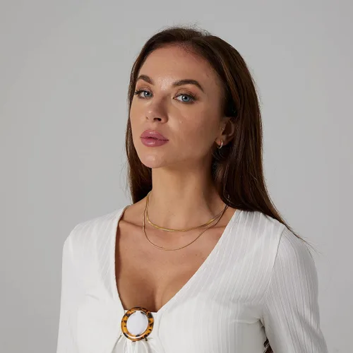 Miniatura 17 de Collares en capas para mujer, chapados en plata, delicada cuerda torcida de serpiente, delicado collar en capas, gargantilla de diferentes