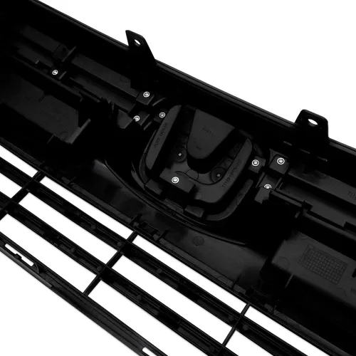 Miniatura 8 de PIT66 Protector de parrilla de parachoques delantero superior e inferior, compatible con Honda CRV 07-09 negro/cromo