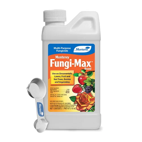 Monterey Fungi-Max incluido con cuchara medidora, fungicida para plantas, fungicida de milobutanilo para césped, plantas, verduras y más, 1 pinta