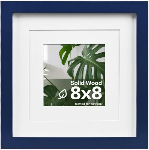 Miniatura 72 de Egofine - Portarretratos de 4 x 6 pulgadas, de madera maciza con plexiglás, para fotos de 3.5 x 5 con paspartú o de 4 x 6 sin paspartú, para colocar