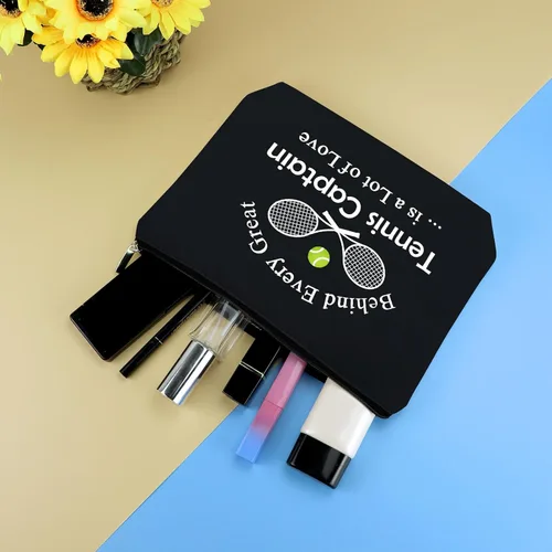 Miniatura 4 de Mikela Bolsa de cosméticos de regalo de capitán de tenis para mujer, Negro