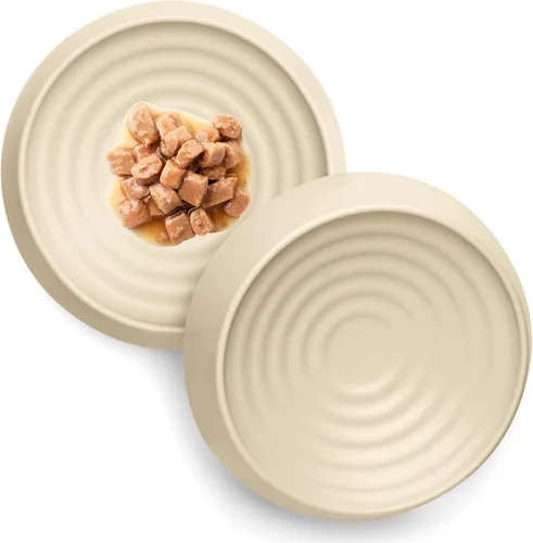 Miniatura 13 de CatGuru - Tazón para comida de gato, alivia la fatiga de los bigotes, plato ancho para gato, tazones antideslizantes para gatos, tazones poco