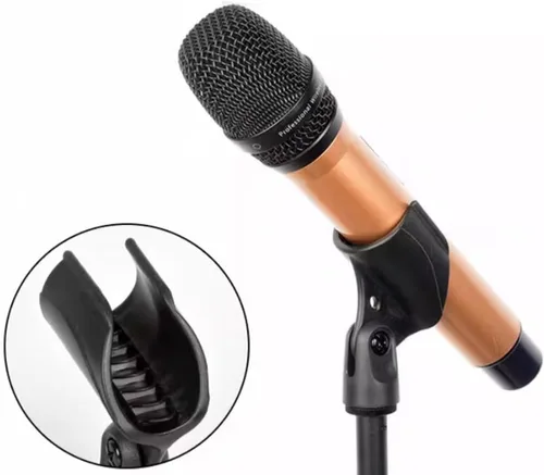Miniatura 6 de Soporte universal para micrófono Soporte de micrófono para soporte Soporte de micrófono ajustable de 1.12-1.77 pulgadas para micrófonos de mano