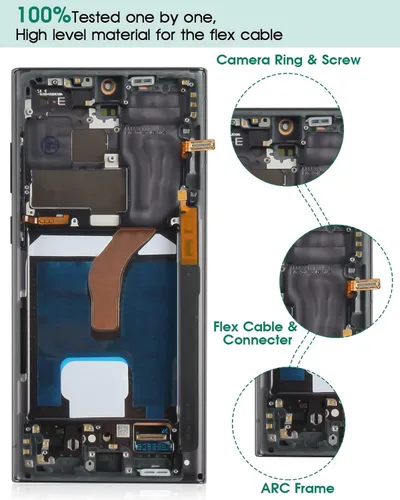 Miniatura 3 de OLED para Galaxy S22 Ultra 5G Reemplazo de pantalla para Samsung Galaxy S22 Ultra 5G LCD para Samsung S22 Ultra 5G Pantalla Digitalizador Pantalla