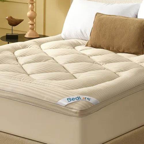 Miniatura 11 de BEDLORE Cubrecolchón tamaño King, Almohadilla Superior Gruesa Pillow Top para Alivio del Dolor de Espalda, Funda de Colchón Suave Refrescante