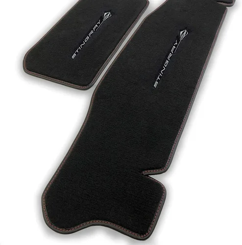 Miniatura 18 de Lloyd Mats Tapetes alfombrados a medida para el suelo del automóvil de lujo prémium para Corvette C8 2020-ON Coupé y convertible