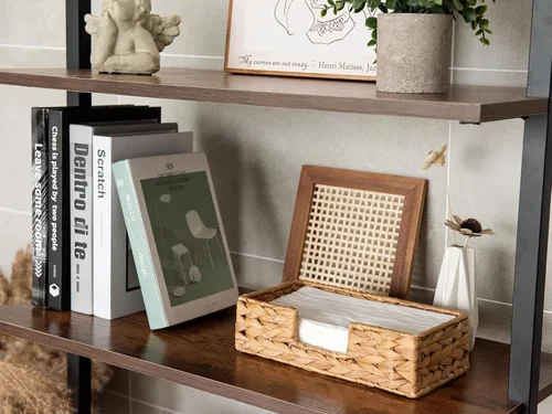 Miniatura 7 de StorageWorks Servilletero de hierba marina para mesa, cestas de mimbre para baño, dispensador de servilletas rústico para comedor, sala