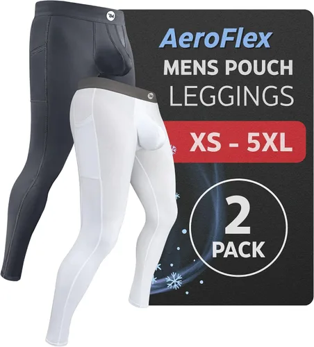 Miniatura 31 de Real Men ABCD Pouch - Pantalones de compresión para hombre, paquete de 1, 2 y 3, leggings para hombre, pantalones de yoga, medias, capa base
