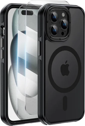 Miniatura 121 de Funda para iPhone 17 Pro Max con protector de lente de cámara [protección de grado militar de 10 pies] compatible con MagSafe a prueba de golpes