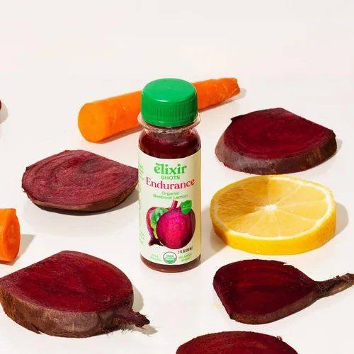 Miniatura 6 de Elixir Shots, Endurance & Wellness Shot con ingredientes 100% orgánicos prensados en frío, remolacha, zanahoria, apio, limón, sin azúcares añadidos