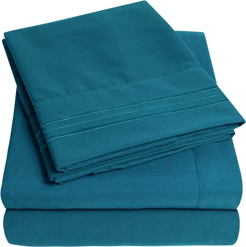 Miniatura 30 de Juego de sábanas y fundas de almohada de la colección 1500 Supreme, tamaño Queen, estampado Paisley gris - Juego de sábanas y fundas de almohada