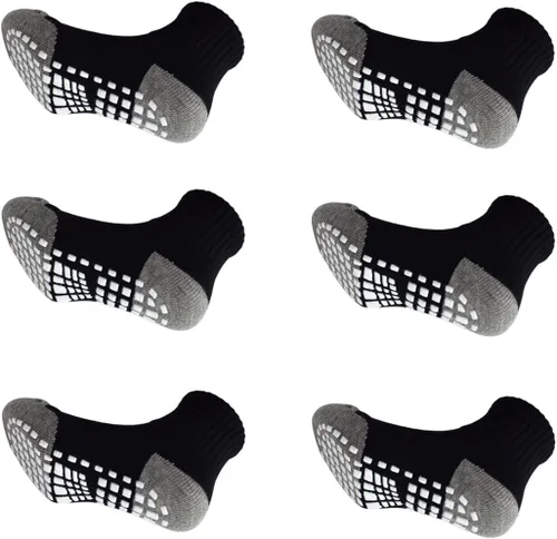 LA DEARCHUU Calcetines para niños pequeños con puños antideslizantes para bebés, 6 pares para 1-7 años