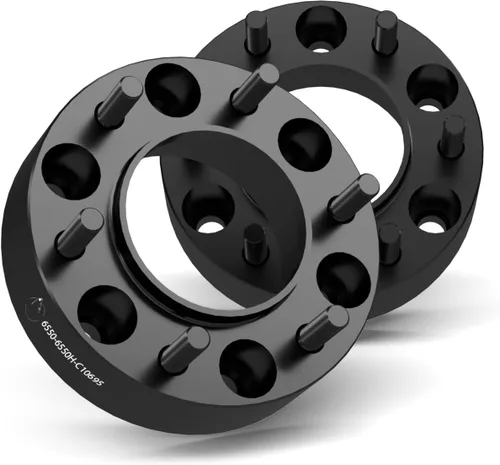 Miniatura 28 de Wheel Accessories Parts 4 adaptadores de espaciadores de rueda centrados en buje de 6 x 5.5, 0.236 x 5.500 in, 1.25 pulgadas de grosor, 3.063 in