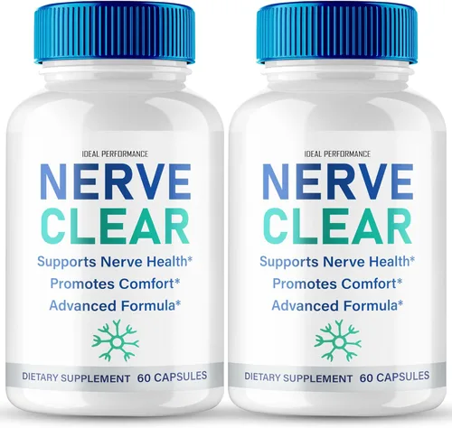 Cápsulas Nerve Clear, píldoras oficiales de suplemento para la salud nerviosa avanzada Nerve Clear - Máxima fuerza, fórmula avanzada de salud y