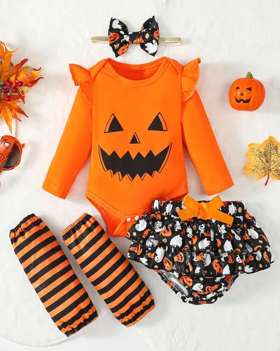 Miniatura 5 de veikimous Ropa para bebé recién nacida, trajes para niñas pequeñas, con mangas con volantes, overol con pantalones florales, trajes para niñas