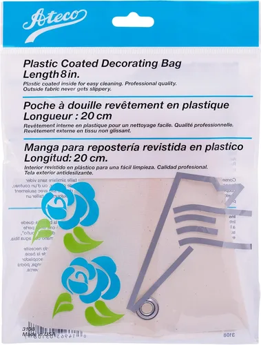 Miniatura 6 de Ateco Bolsa de decoración de lona revestida de plástico, 8 pulgadas, reutilizable, fabricada en EE. UU
