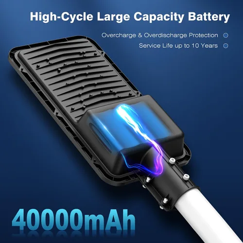 Miniatura 4 de Luces Solares de Calle de 12000W para Exteriores - Luces Solares de Estacionamiento Comercial de 6500K del Anochecer al Amanecer, Luz Solar LED