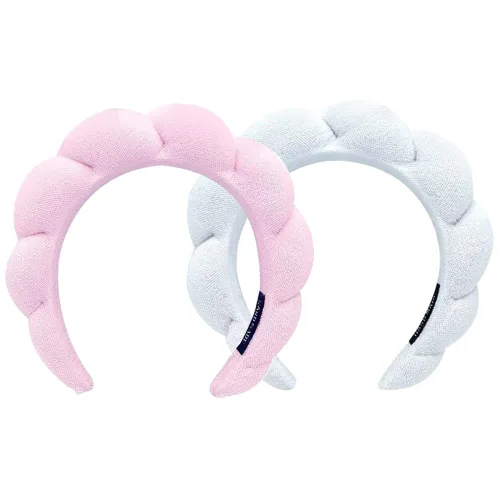 Miniatura 29 de Diademas de cuidado de la piel para el lavado facial, diademas de spa para lavar la cara, suaves diademas de cuidado de la piel y maquillaje