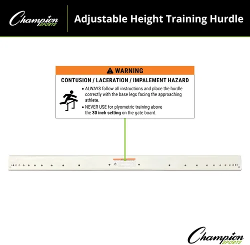 Miniatura 4 de Champion Sports - Valla de entrenamiento con altura ajustable, Roja