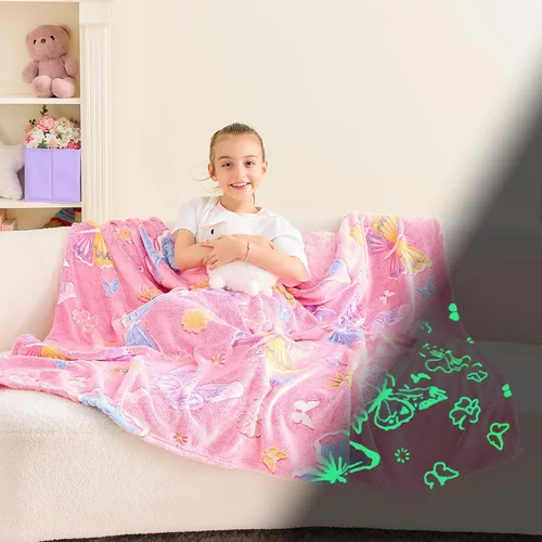 Miniatura 24 de Wajade Regalos de Fútbol Juguetes para Niños y Niñas - Manta de Fútbol que Brilla en la Oscuridad, Decoración de Cumpleaños y Navidad para Niños