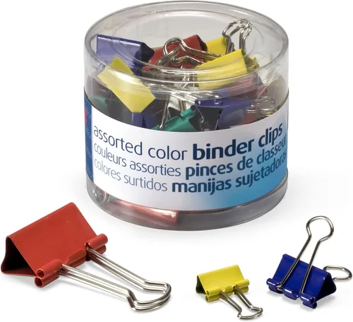 Miniatura 8 de OfficemateOIC Clips para carpeta, varios colores y tamaños, 30 clips por envase (31026)