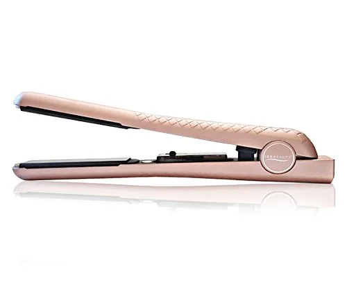 Iso Beauty Diamond Collection Super Spectrum Pro - Plancha plana de cerámica de 1.25 pulgadas y control de temperatura ajustable de 180-450 °F (oro