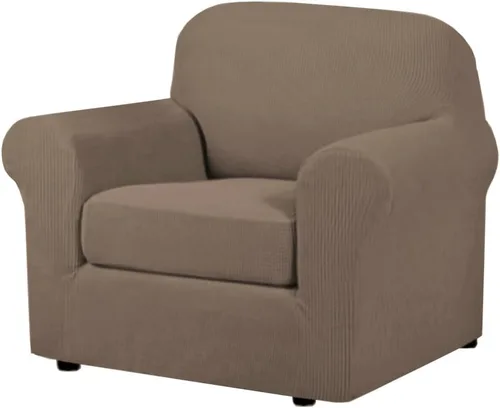 Miniatura 27 de H.VERSAILTEX - 3 fundas de sofá elásticas para 2 cojines de sofá. Fundas para muebles de sala de estar (funda base más 2 fundas de cojín de asiento)