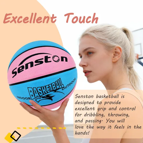 Miniatura 3 de Senston - Pelotas de baloncesto de tamaño 3/5/6/7, para interiores y exteriores, de 27.5/29.5 pulgadas