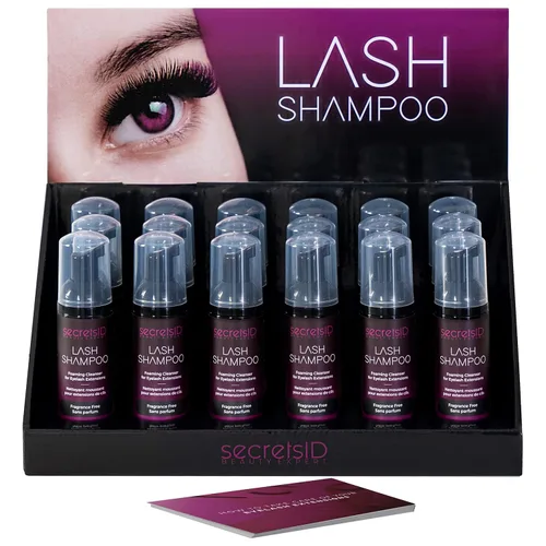 Miniatura 14 de Champú profesional de pestañas para extensiones – 2 litros de recarga ecológica a granel + 50 tarjetas de cuidado posterior – Limpiador de pestañas