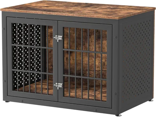 Miniatura 26 de rehomerance Jaula para Perros de Servicio Pesado de 26 Pulgadas para Perros Pequeños, Perrera de Metal para Perros con Alta Ansiedad, Jaula