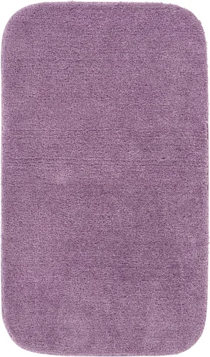Miniatura 148 de Garland Rug 2 alfombras de baño tradicionales de nailon lavables color morado (17 x 24 pulgadas, 21 x 34 pulgadas), suaves, absorbentes y elegantes