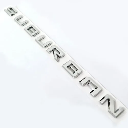 Miniatura 5 de 3 piezas de emblemas Suburban 3D letras distintivo adhesivo de nombre matrícula de reemplazo para 2019 2020 2021 2022 2023 Suburban genuino 84910061
