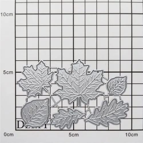 Miniatura 3 de DzIxY Juego de hojas de arce, troqueles de corte de metal para hacer tarjetas, troqueles de papel de gofrado, plantillas de máquina de álbumes