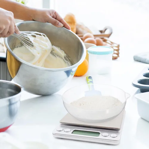 Miniatura 5 de EXCEART Bandeja plástica de la báscula de cocina 7,3 pulgadas de peso ligero de la balanza de Digitaces Pan para la comida y el pequeño artículo que